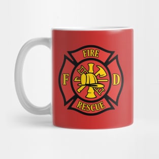 Firefighter Rescue Maltese Florian Cross Mug